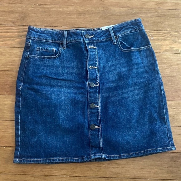 OLD Navy Button Down High Rise Denim Skirt Size 6 New With Tags - Picture 1 of 4